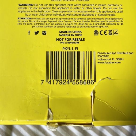 FoxyBae Electric Dream Neon Straightener Flat Iron - Picture 4 of 4